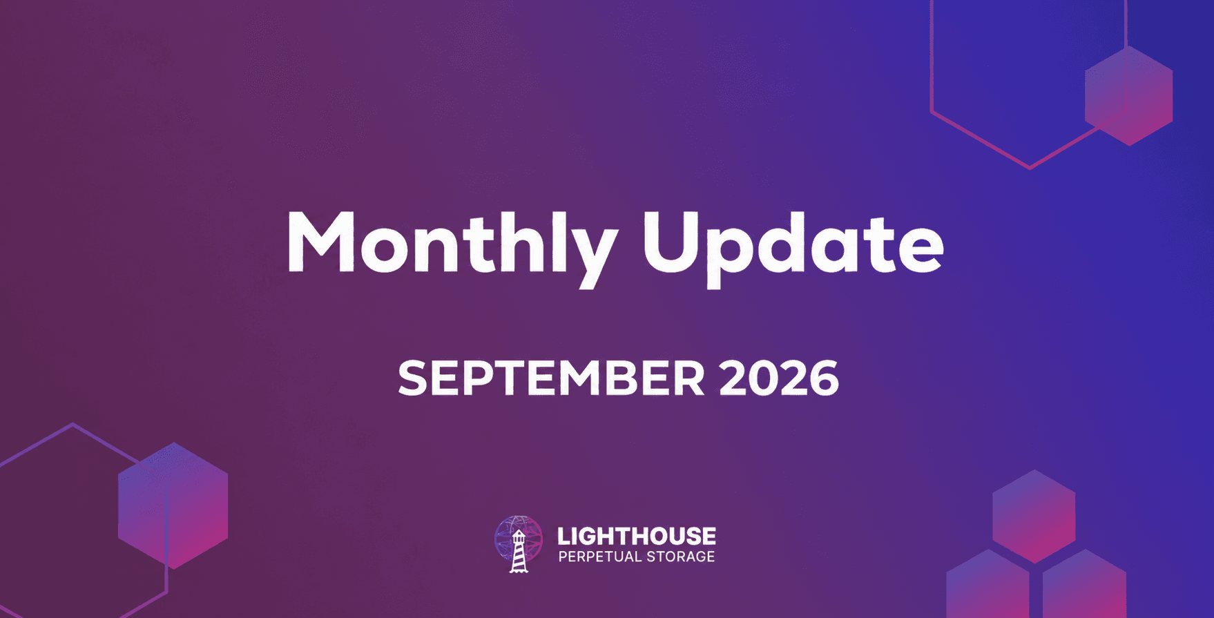 Lighthouse Monthly Update - September 2026