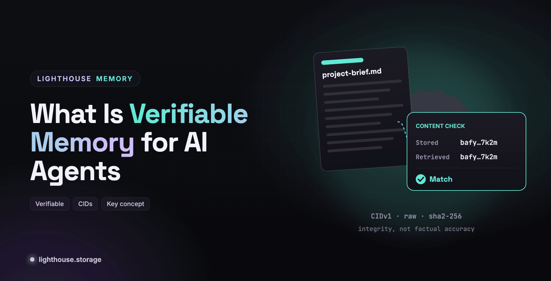 What Is Verifiable Memory for AI Agents