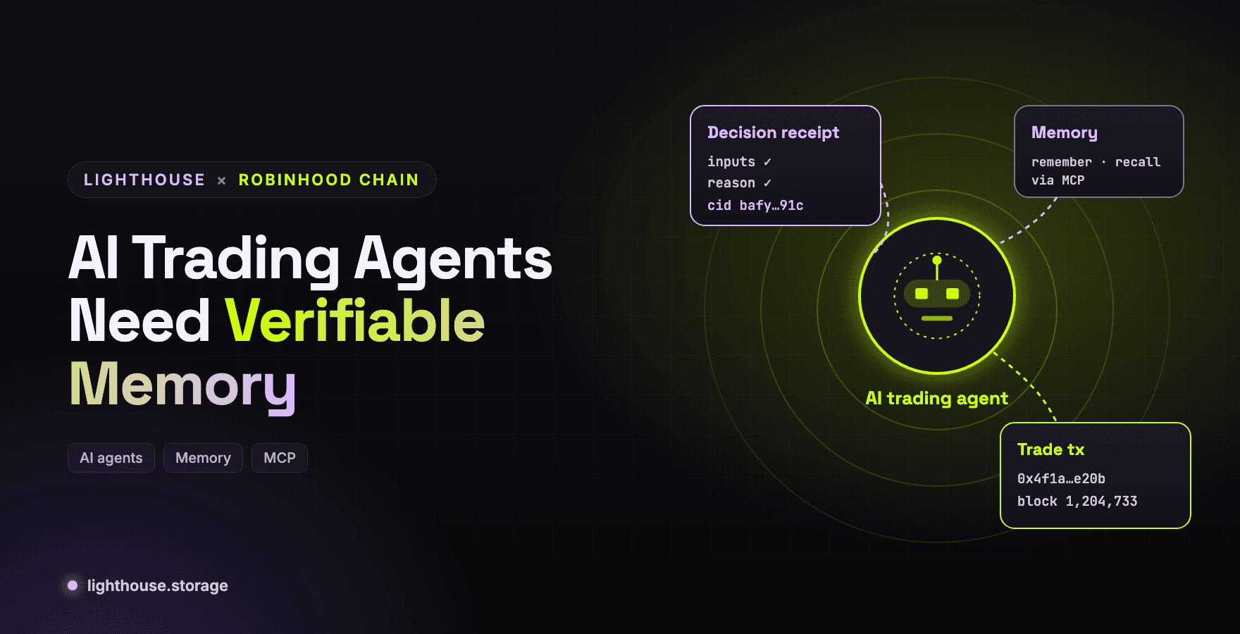AI Trading Agents on Robinhood Chain Need Verifiable Memory