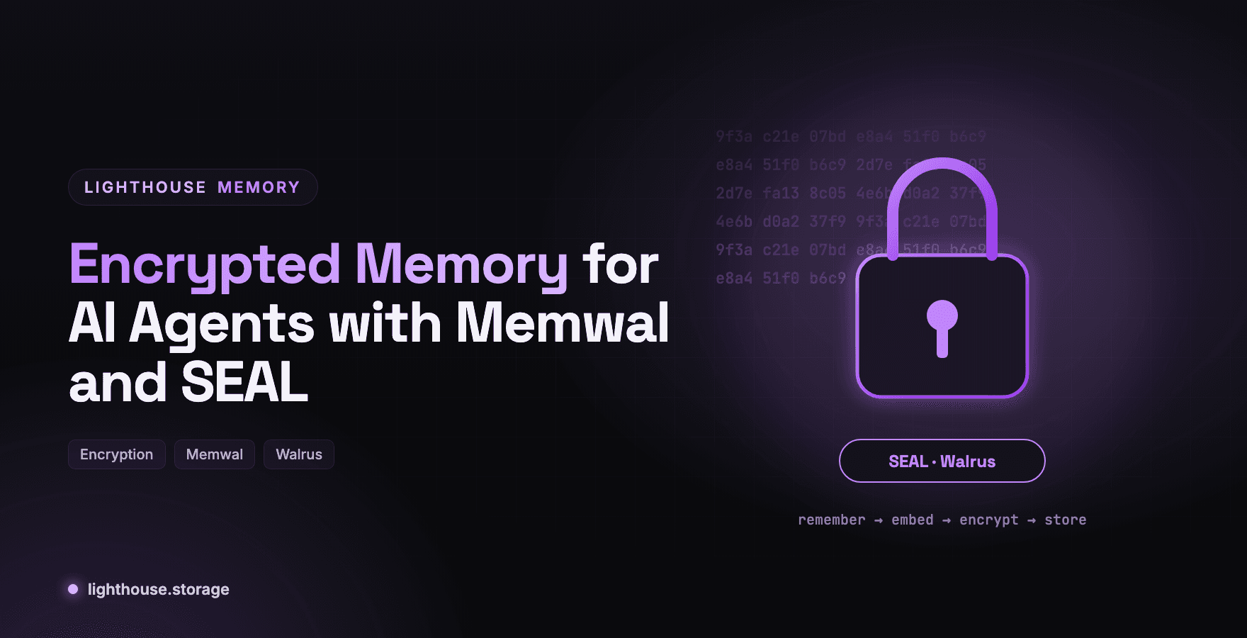 Encrypted Memory for AI Agents with Memwal and SEAL