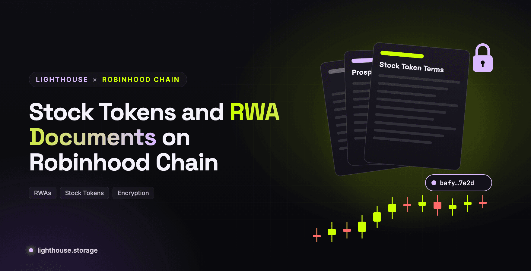 Stock Tokens and RWA Documents on Robinhood Chain with Lighthouse Storage
