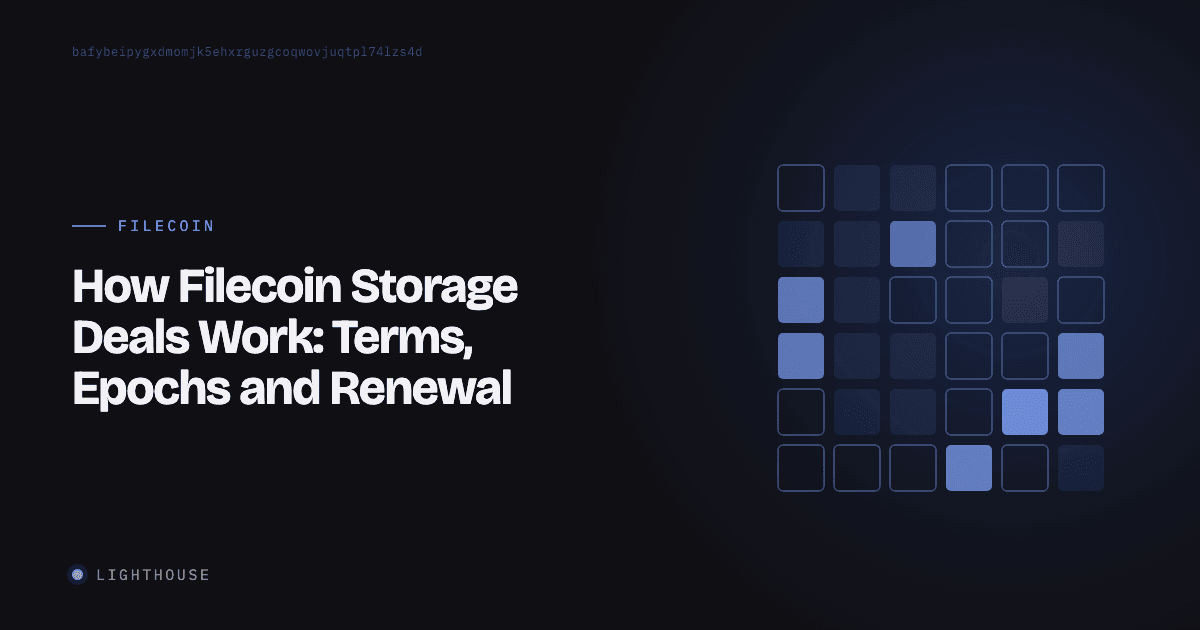 How Filecoin Storage Deals Work: Terms, Epochs and Renewal