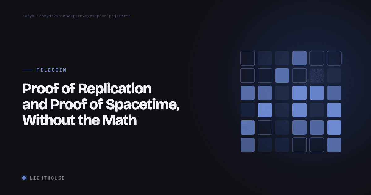 Proof of Replication and Proof of Spacetime, Without the Math