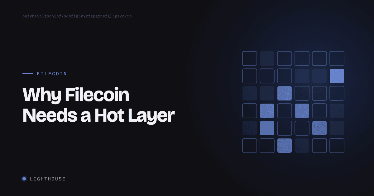 Why Filecoin Needs a Hot Layer