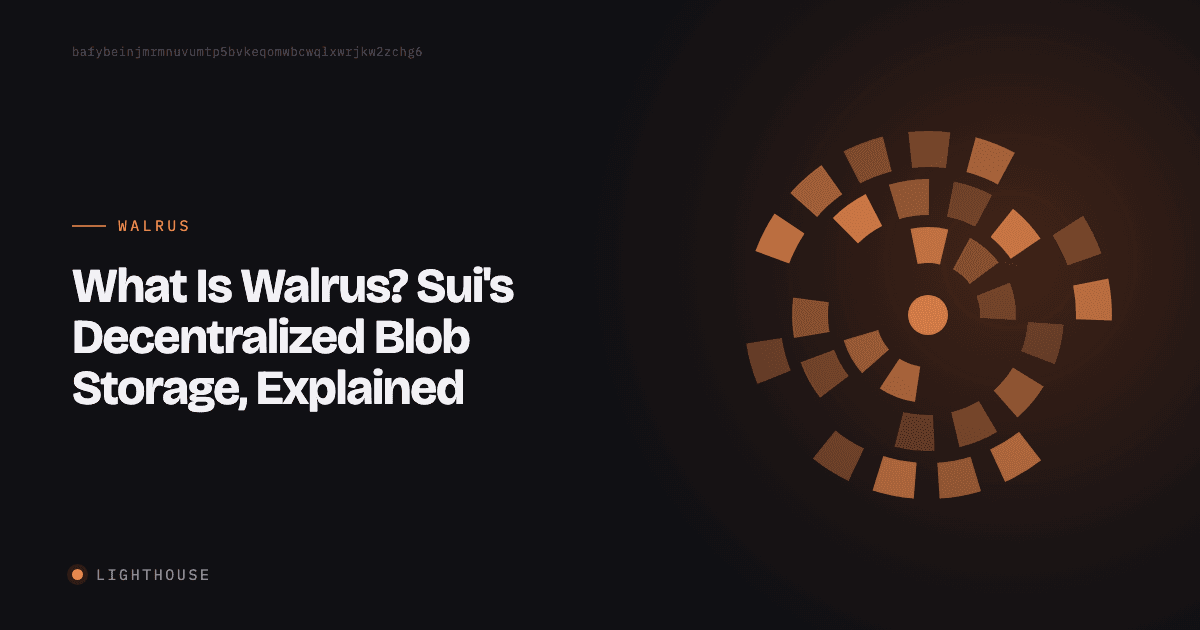 What Is Walrus? Sui's Decentralized Blob Storage, Explained