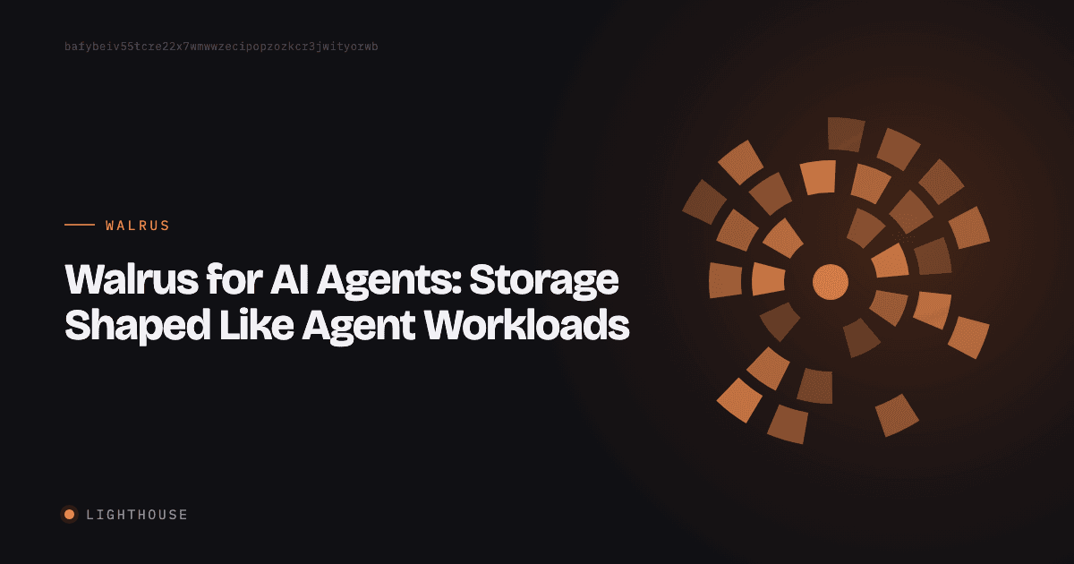 Walrus for AI Agents: Storage Shaped Like Agent Workloads